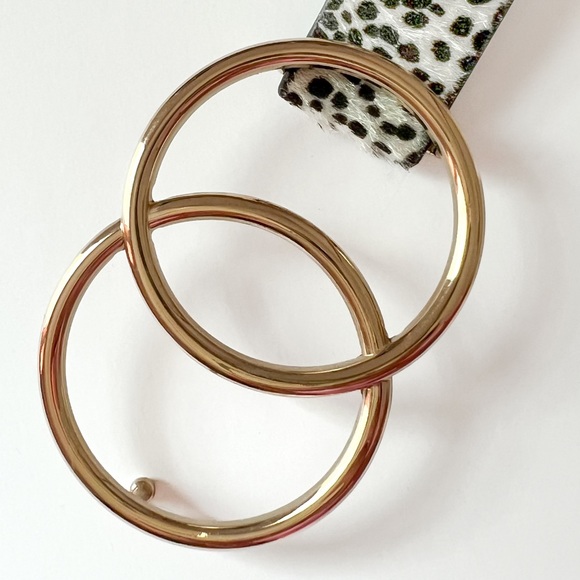 LIKE NEW 🐆 ASOS animal print double gold circle waist / hip belt. - Picture 7 of 9